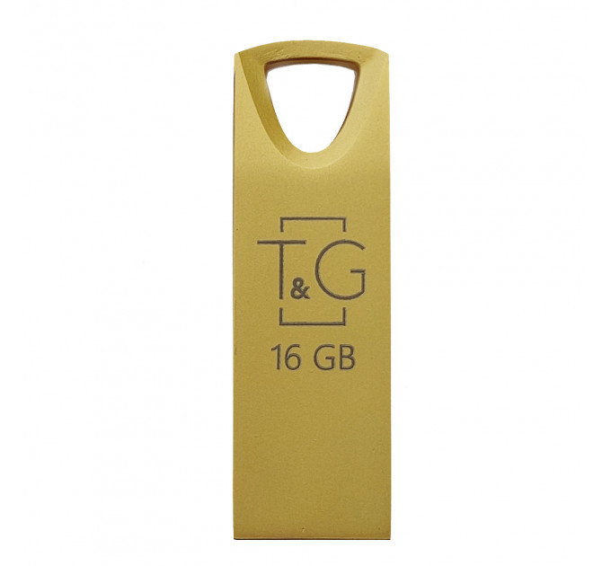 Флеш-накопитель USB 16GB T&G 117 Metal Series Gold (TG117GD-16G)