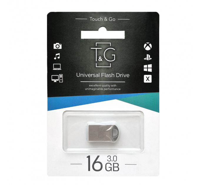 Флеш-накопитель USB3.0 16GB T&G 106 Metal Series Silver (TG106-16G3)