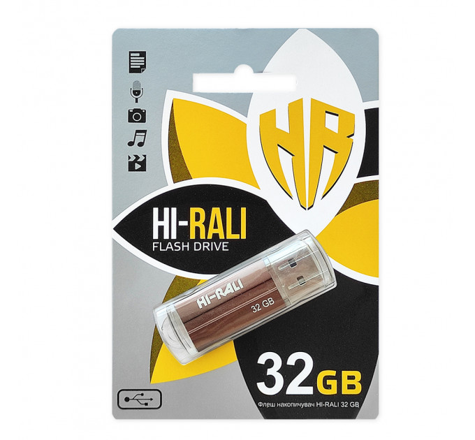 Флеш-накопичувач USB 32GB Hi-Rali Corsair Series Bronze (HI-32GBCORBR)