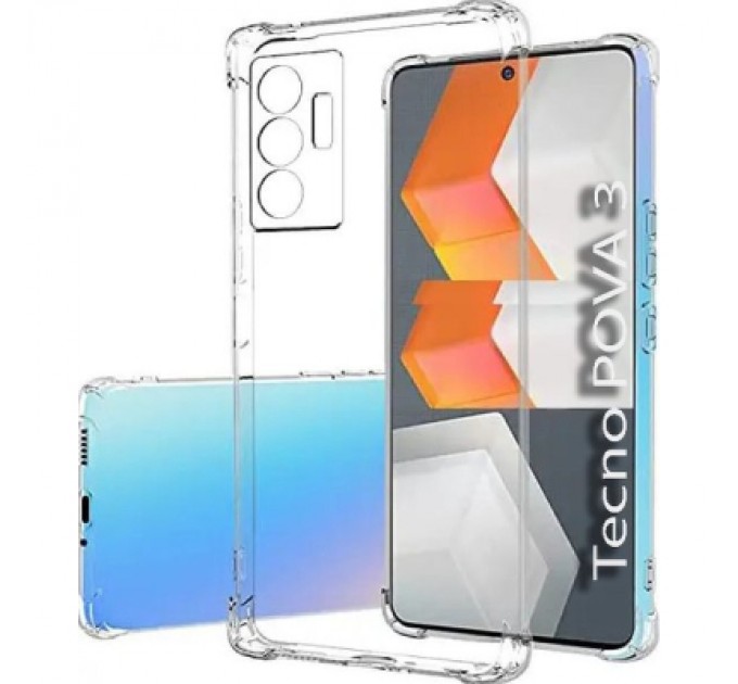BeCover Чохол до мобільного телефона BeCover Anti-Shock Tecno POVA 3 (LF7n) Clear (708906)