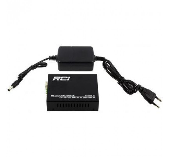 Медіаконвертер RCI 1G, SFP slot, RJ45, standart size metal case (RCI300S-GL)