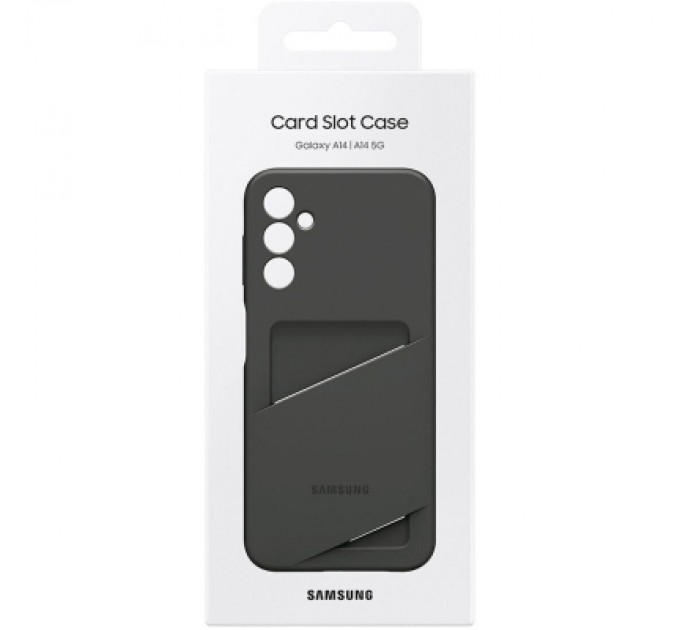 Samsung Чохол до мобільного телефона Samsung A14 Card Slot Case Black (EF-OA146TBEGRU)
