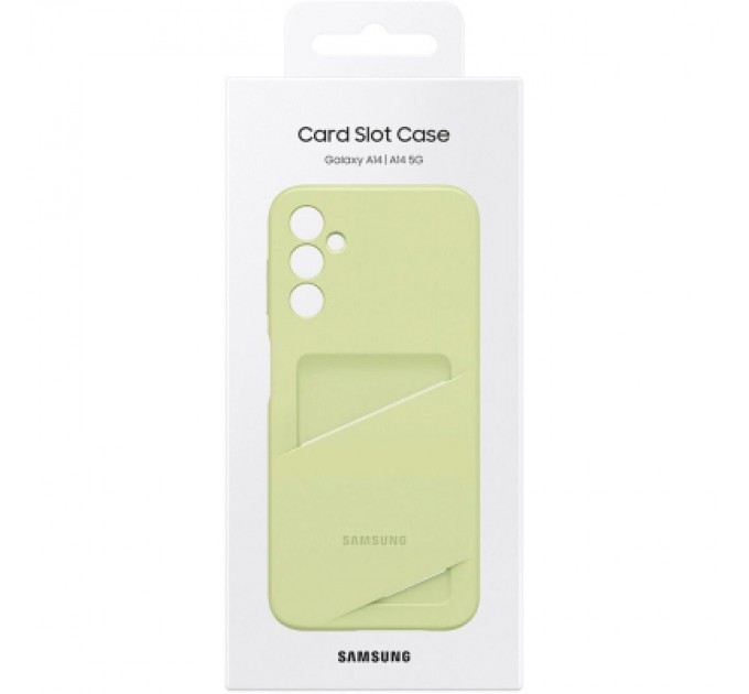 Samsung Чохол до мобільного телефона Samsung A14 Card Slot Case Lime (EF-OA146TGEGRU)