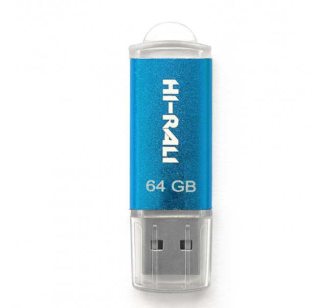 Флеш-накопитель USB 64GB Hi-Rali Rocket Series Blue (HI-64GBVCBL)
