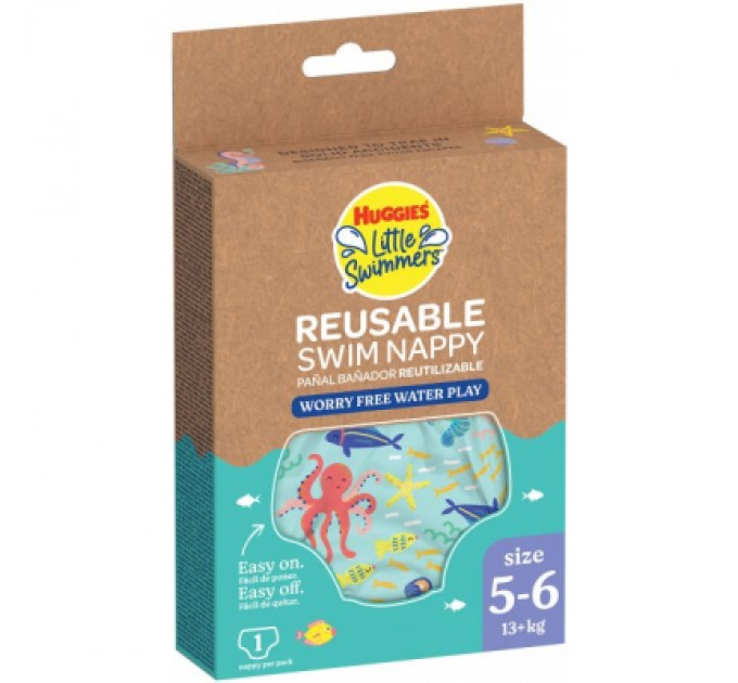 Підгузки Huggies Little Swimmers Розмір 5-6 багаторазові для плавання 1 шт (5029053583068)