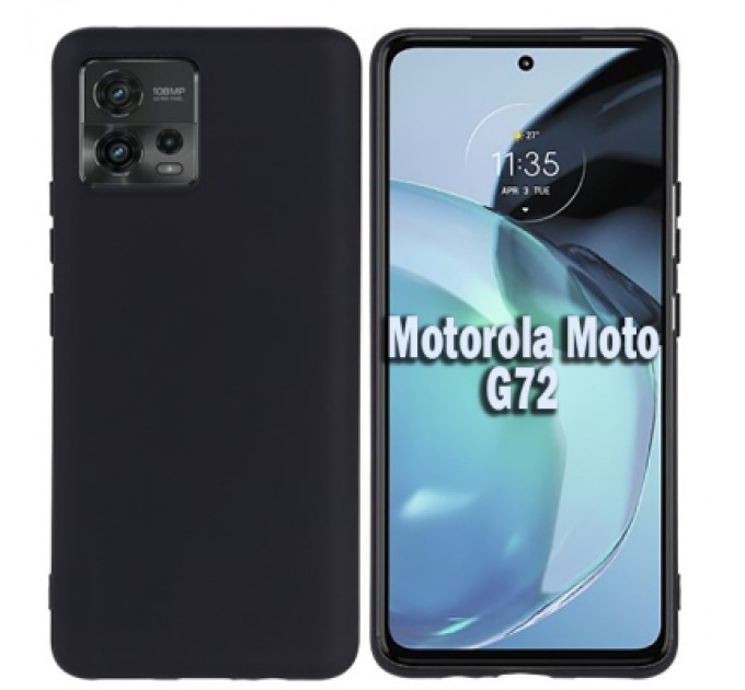 BeCover Чохол до мобільного телефона BeCover Motorola Moto G72 Black (708931)