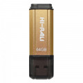 Флеш-накопитель USB 64GB Hi-Rali Stark Series Gold (HI-64GBSTGD)