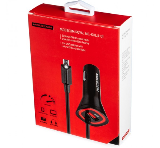 Modecom Зарядний пристрій Modecom USB 2.4A + cable Micro USB Royal KULU-01 (ZT-MC-KULU-01)