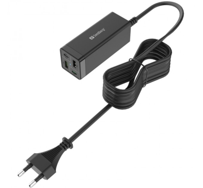 Зарядний пристрій Sandberg 4in1 2xUSB-C 2xUSB PD 65W QC 3.0 20W (441-45)