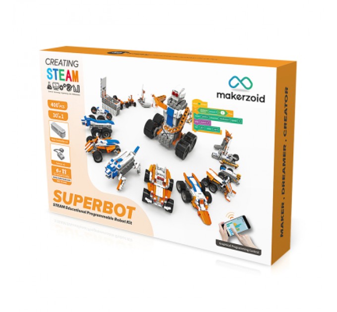 Конструктор Makerzoid Superbot Educational Building Blocks (MKZ-ID-SPB)