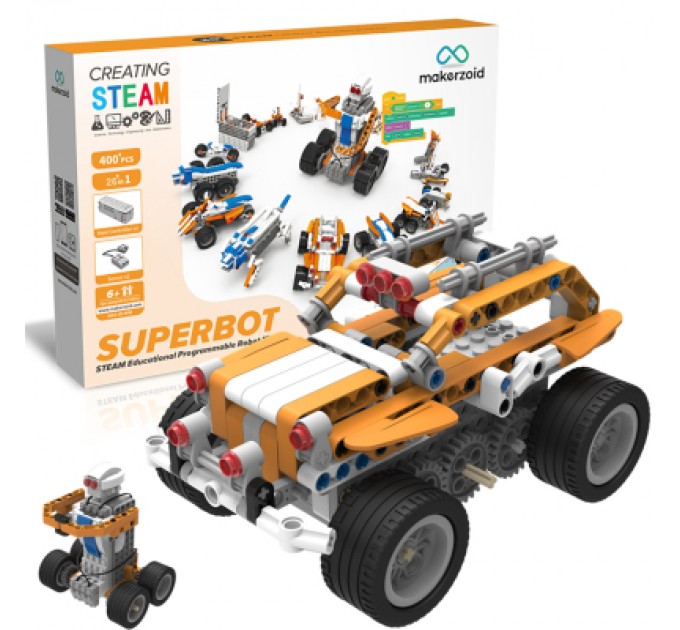 Конструктор Makerzoid Superbot Educational Building Blocks (MKZ-ID-SPB)