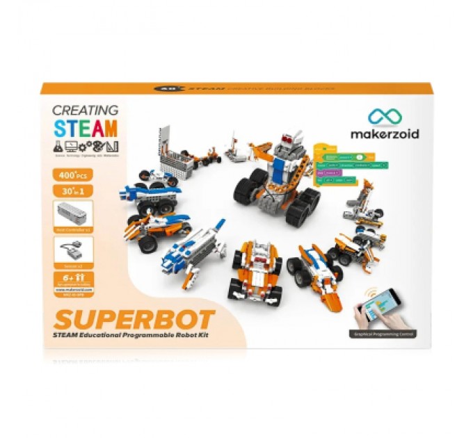 Конструктор Makerzoid Superbot Educational Building Blocks (MKZ-ID-SPB)
