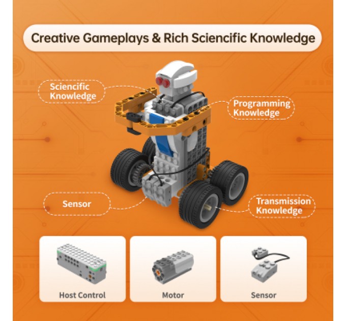 Конструктор Makerzoid Superbot Educational Building Blocks (MKZ-ID-SPB)