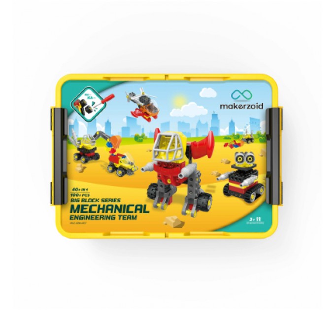 Конструктор Makerzoid Big Building Blocks-Mechanical Engineering Team (MKZ-OBK-MET)