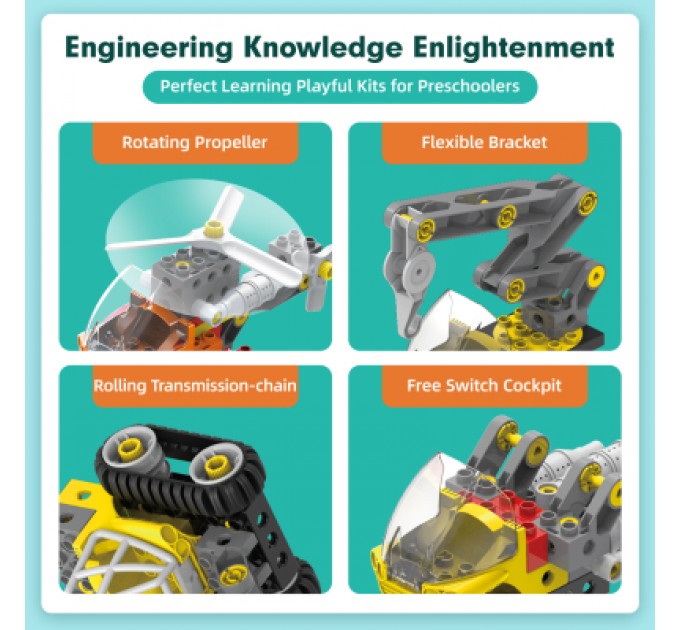 Конструктор Makerzoid Big Building Blocks-Mechanical Engineering Team (MKZ-OBK-MET)