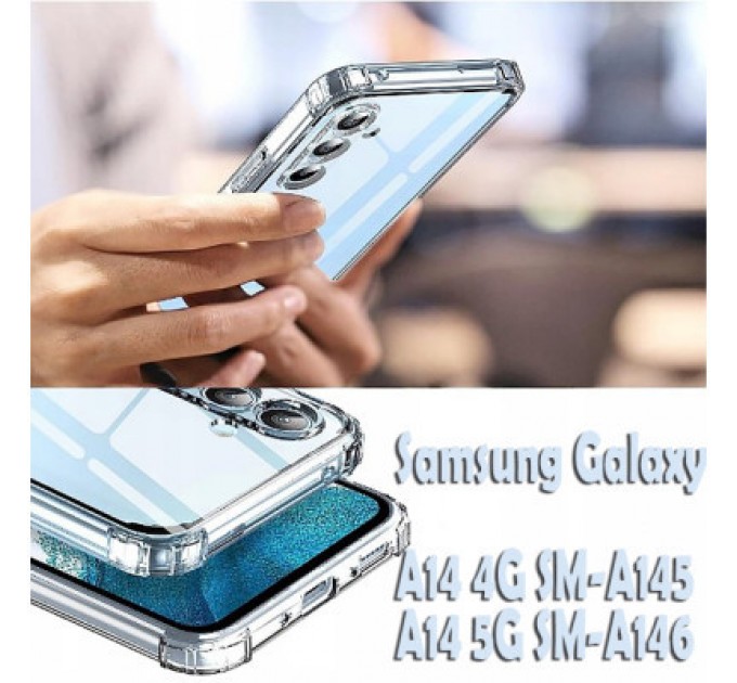 BeCover Чохол до мобільного телефона BeCover Anti-Shock Samsung Galaxy A14 4G SM-A145/A14 5G SM-A146 Clear (709084)