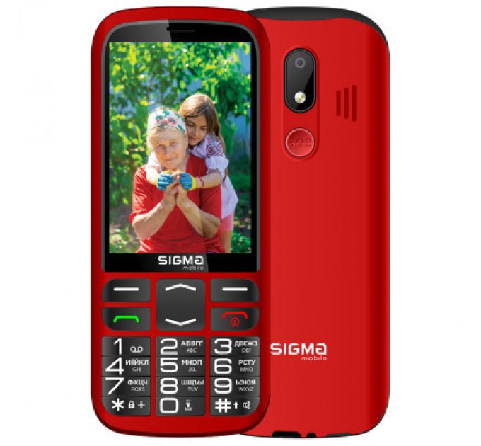 Sigma Мобільний телефон Sigma Comfort 50 Optima Type-C Red (4827798122327)