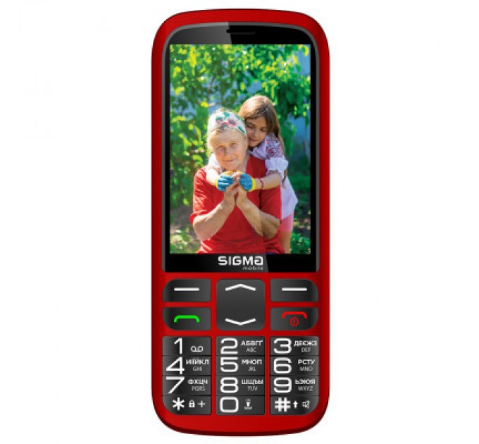 Sigma Мобільний телефон Sigma Comfort 50 Optima Type-C Red (4827798122327)