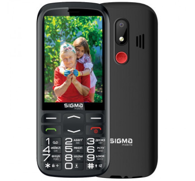 Sigma Мобільний телефон Sigma Comfort 50 Optima Type-C Black (4827798122310)