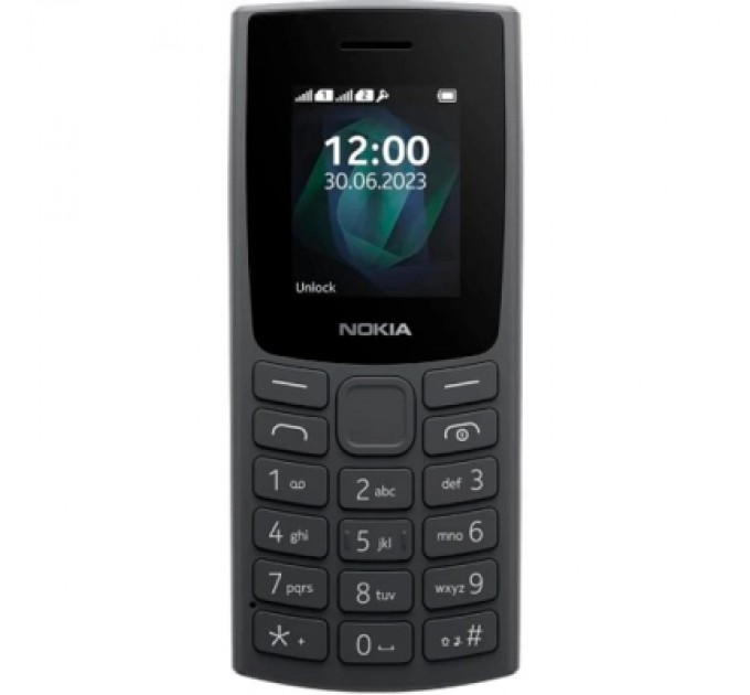Мобільний телефон Nokia 105 SS 2023 (no charger) Charcoal