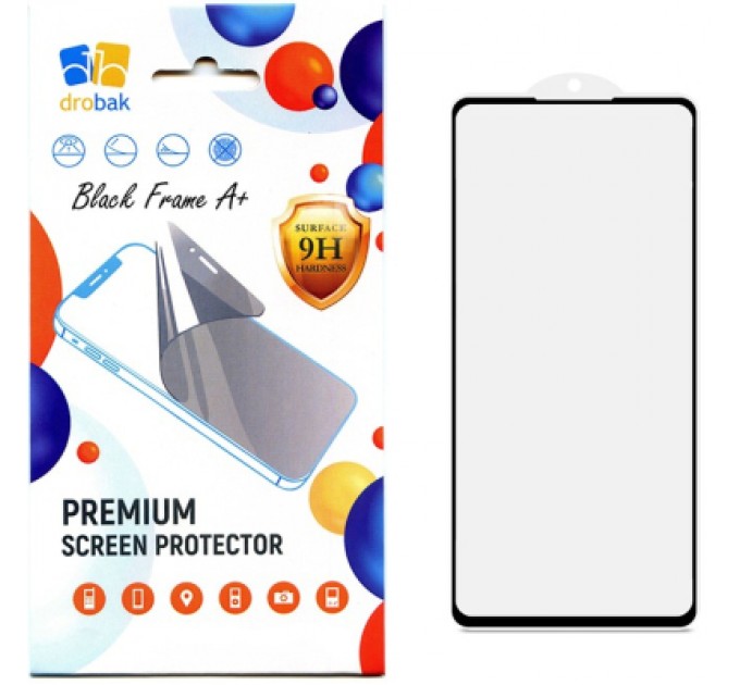 Drobak Скло захисне Drobak Google Pixel 6a Black Frame A+ (717158)
