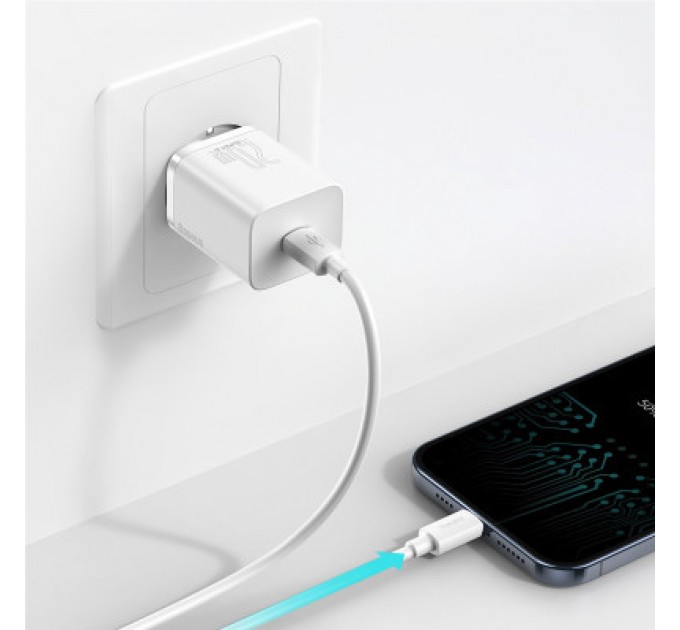 Baseus Зарядний пристрій Baseus Super Si Quick Charger 1C 20W EU White (CCSUP-B02)