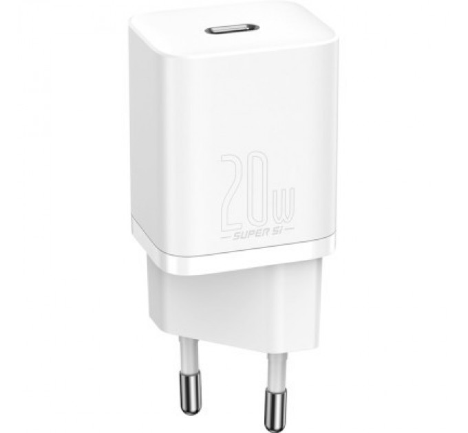 Baseus Зарядний пристрій Baseus Super Si Quick Charger 1C 20W EU White (CCSUP-B02)