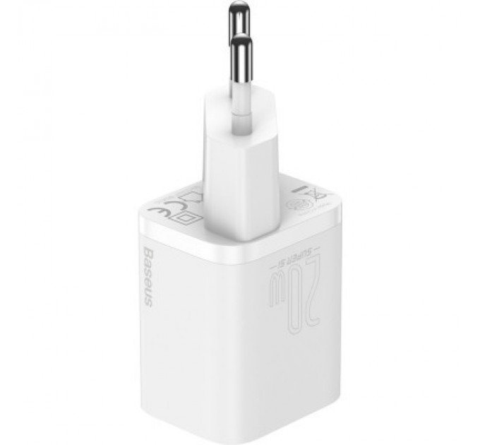 Baseus Зарядний пристрій Baseus Super Si Quick Charger 1C 20W EU White (CCSUP-B02)