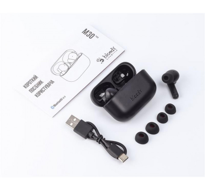 Bluetooth-гарнитура A4Tech Bloody M30 Black+Red