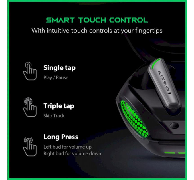Bluetooth-гарнитура Black Shark Lucifer T7 Black (BS-T7)