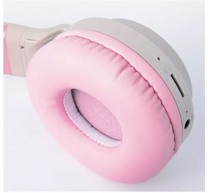 Bluetooth-гарнитура Hoco W27 Cat Ear Grey/Pink (W27GP)