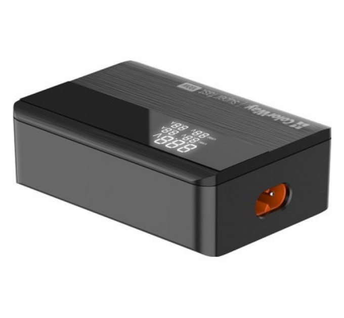 ColorWay Зарядний пристрій ColorWay Power Delivery GaN (2USB-A + 2USB TYPE-C) (100W) black (CW-CHS041PD-BK)