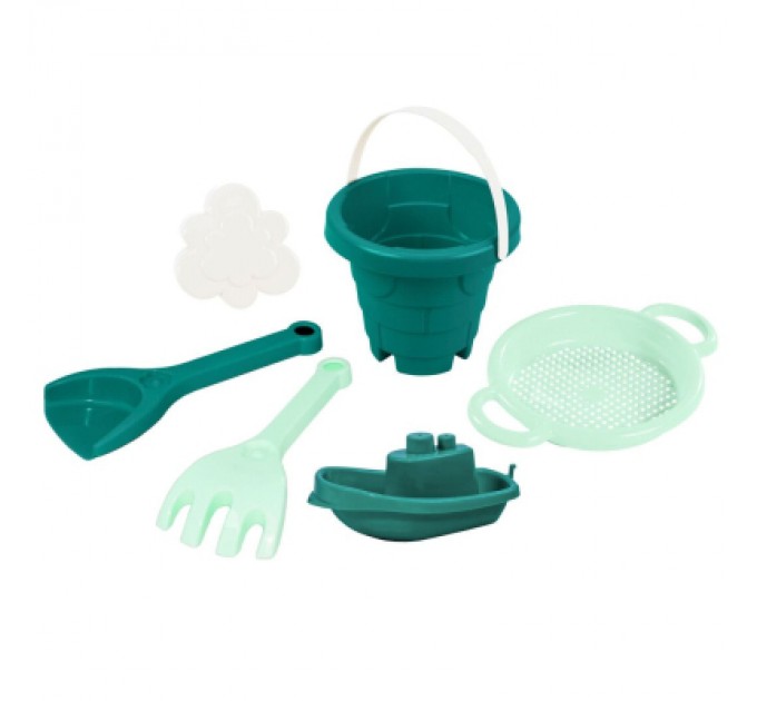 Іграшка для піску Tigres Вежа 6 елементів м'ята (39833)