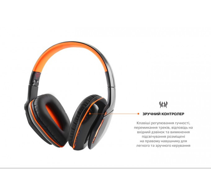 Bluetooth-гарнитура Kotion EACH B3506 Black/Orange (ktb3506bt)