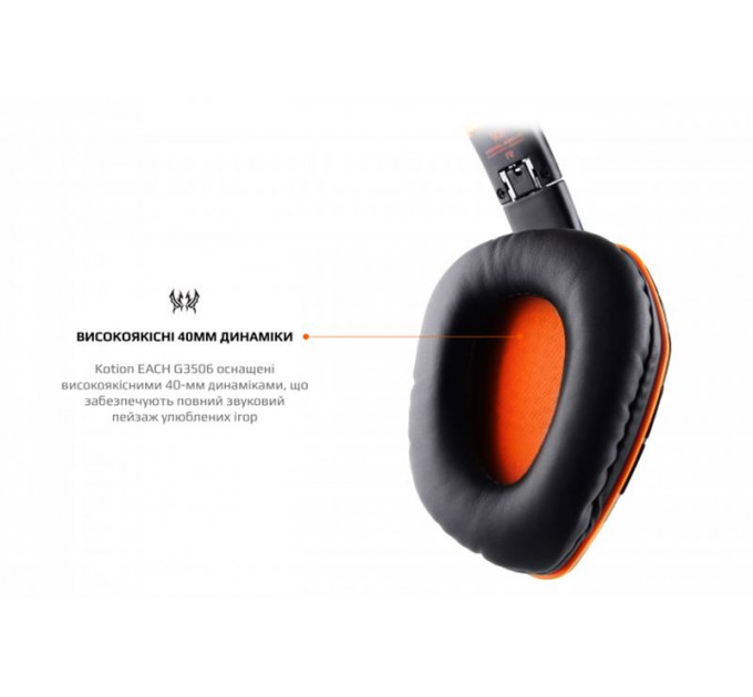 Bluetooth-гарнитура Kotion EACH B3506 Black/Orange (ktb3506bt)