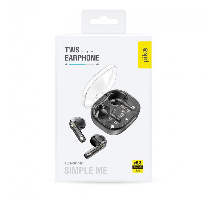 Bluetooth-гарнитура Piko TWS-SimpleMe Black (1283126583438)
