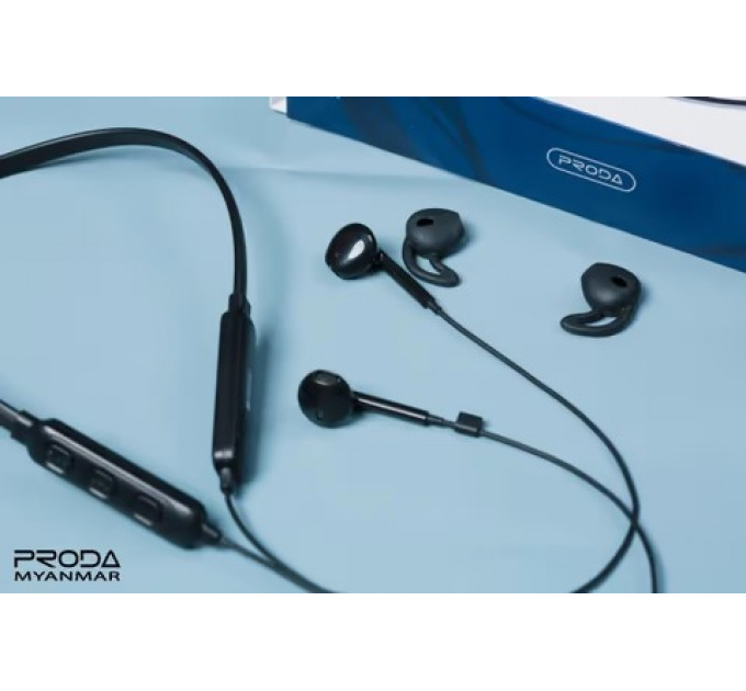 Bluetooth-гарнитура Proda Jazz Neckband Sports PD-BN700 Black (PD-BN700-BK)