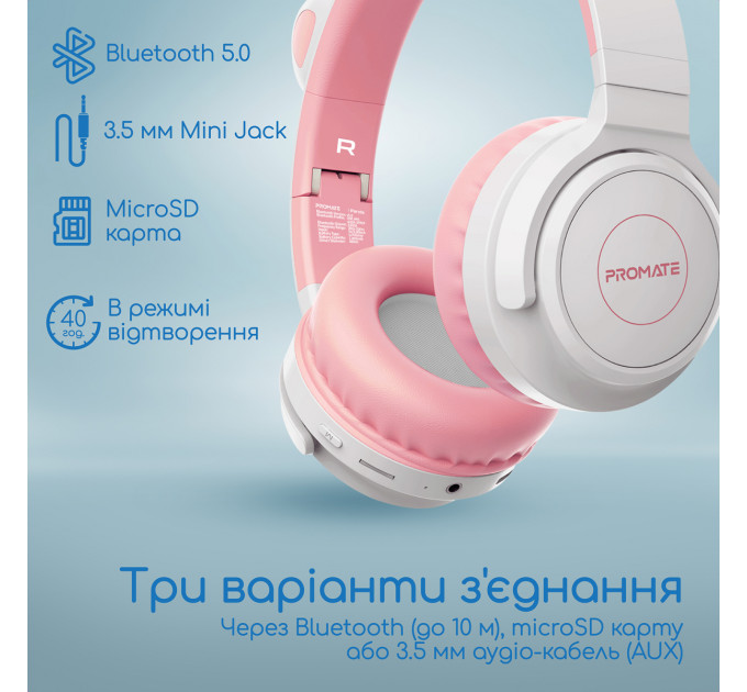 Bluetooth-гарнітура Promate Panda Bubblegum
