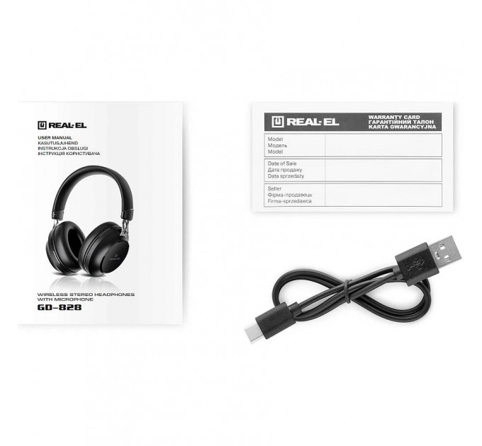 Bluetooth-гарнитура REAL-EL GD-828 Black