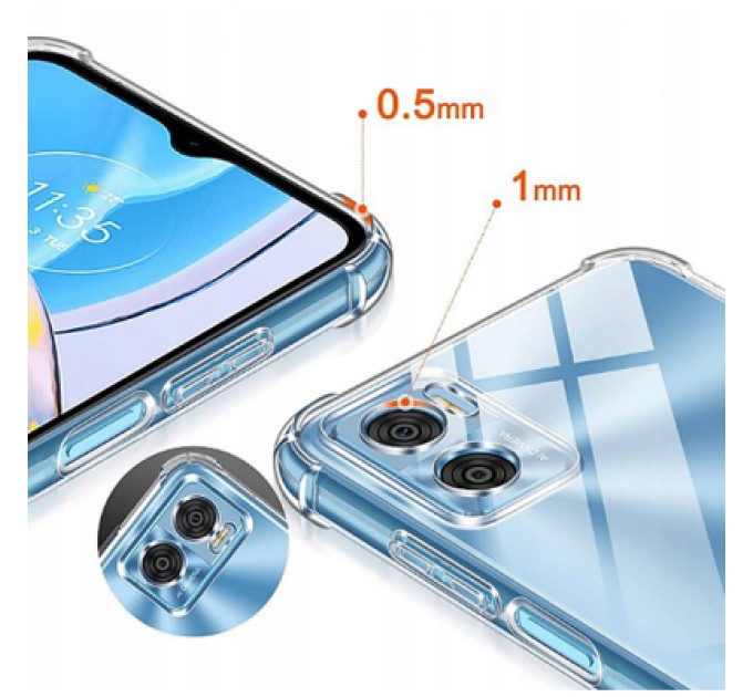 BeCover Чохол до мобільного телефона BeCover Anti-Shock Motorola Moto E22/E22i Clear (709321)