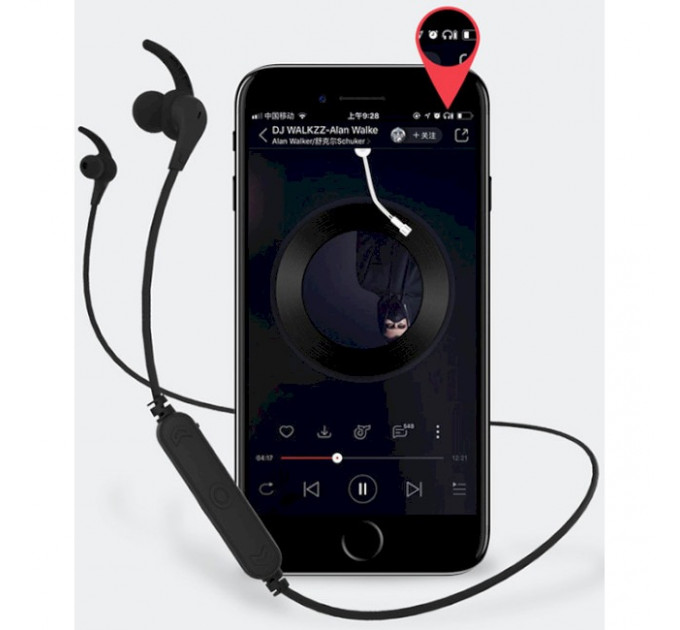 Bluetooth-гарнитура Remax RB-S25 Black (6954851295679)