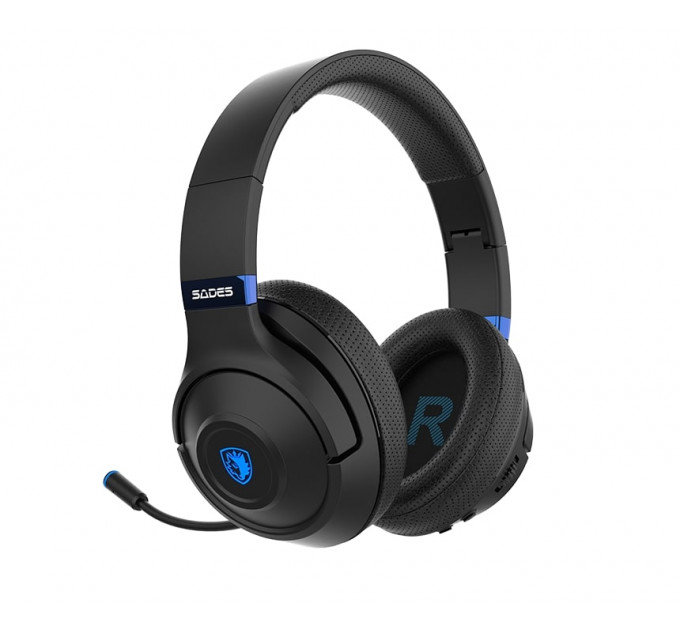 Bluetooth-гарнитура Sades SA-205 Whisper Black/Blue (sa205bkb)