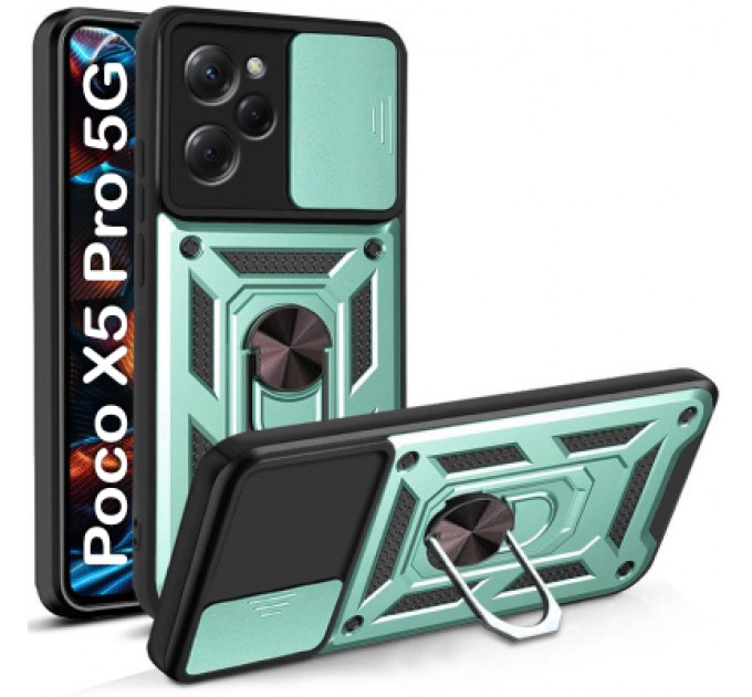 BeCover Чохол до мобільного телефона BeCover Military Poco X5 Pro 5G Dark Green (709116)