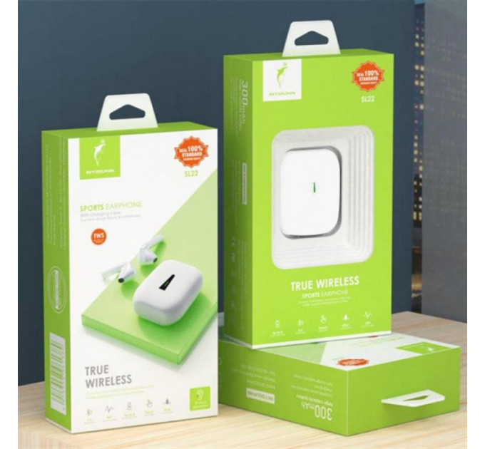 Bluetooth-гарнитура SkyDolphin TWS SL22 White (BTE-000176)