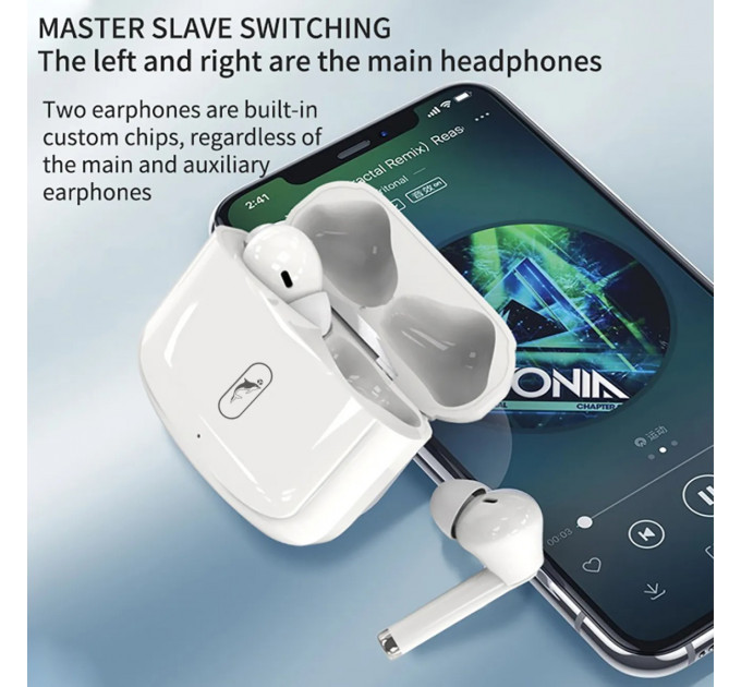 Bluetooth-гарнитура SkyDolphin TWS SL24 White (BTE-000179)