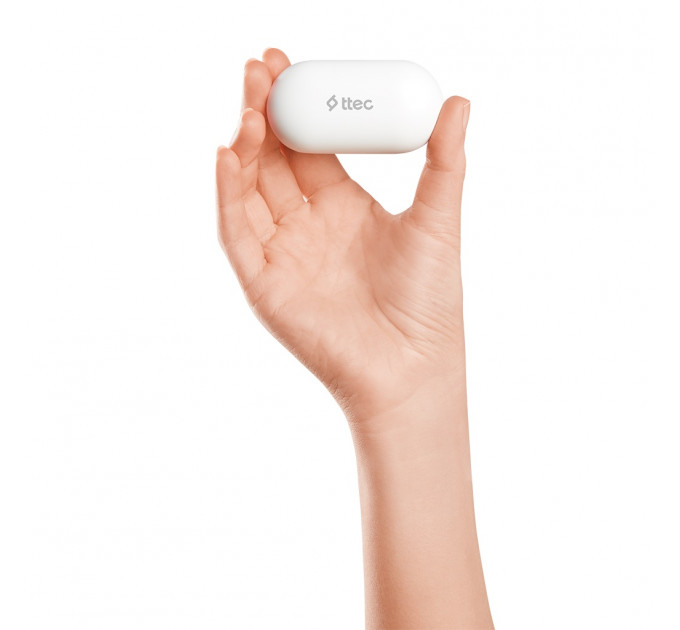 Bluetooth-гарнитура Ttec AirBeat Free True Wireless Headsets White (2KM133B)