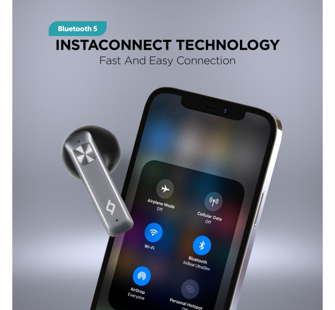 Bluetooth-гарнитура Ttec AirBeat UltraSlim Space Gray (2KM136UG)