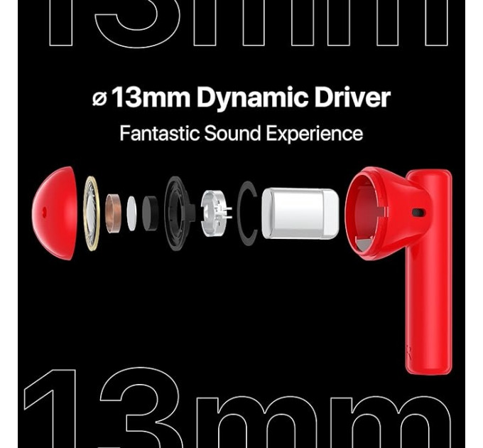 Bluetooth-гарнитура Umidigi AirBuds U Red_