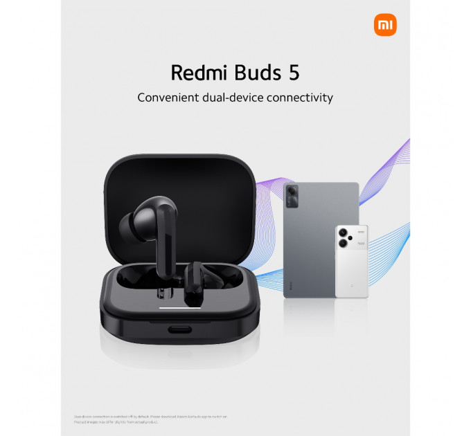 Bluetooth-гарнитура Xiaomi Redmi Buds 5 Black (BHR7627GL)_