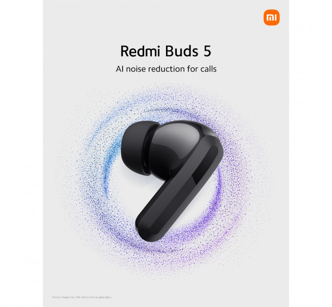 Bluetooth-гарнитура Xiaomi Redmi Buds 5 Black (BHR7627GL)_